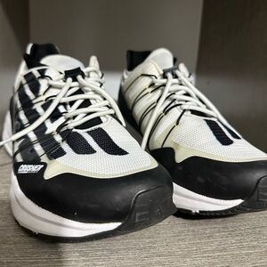 Armani Exchange white and Black Performance Sneakers